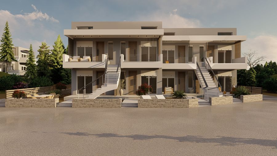 Αποκλειστικά προς πώληση 8 διαμερίσματα υπό κατασκευή σε οικόπεδο 306,4 τμ στην Παραλία Οφρύνιου Καβάλας